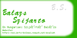 balazs szijarto business card